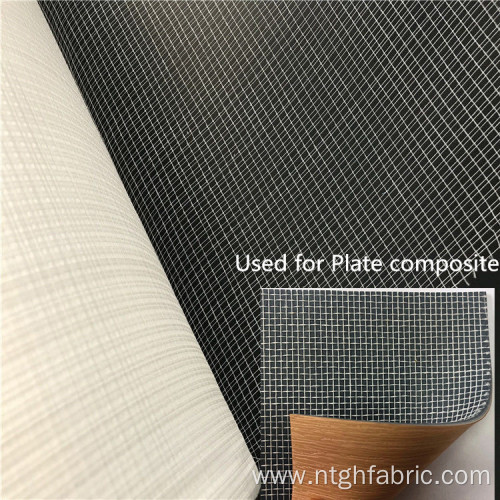 Industrial polyester plain scrim mesh roll for board